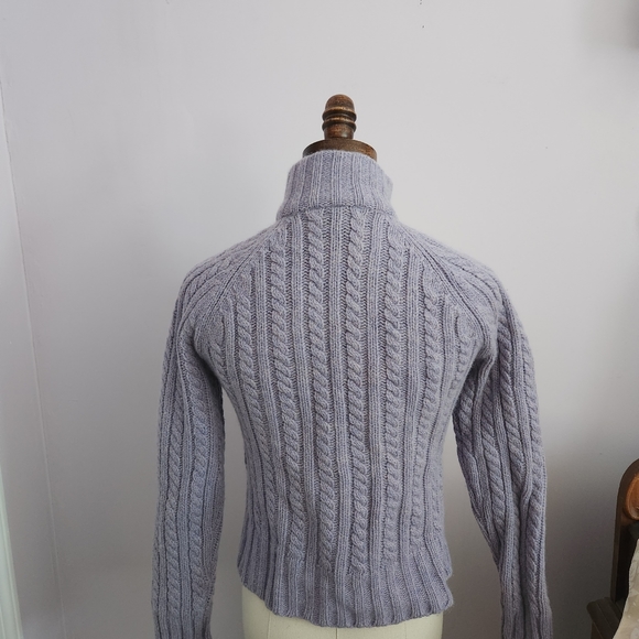 GAP Women's Purple Cable Knit Sweater - Picture 7 of 13